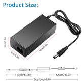 SHNITPWR 12V DC Power Supply 8A 96W AC to DC Converter Adapter Transformer LED Driver AC 100V~240V Input with 5.5x2.5mm Plug for 5050 3528 LED Strip Light 3D Printer CCTV Security System LCD Monitor